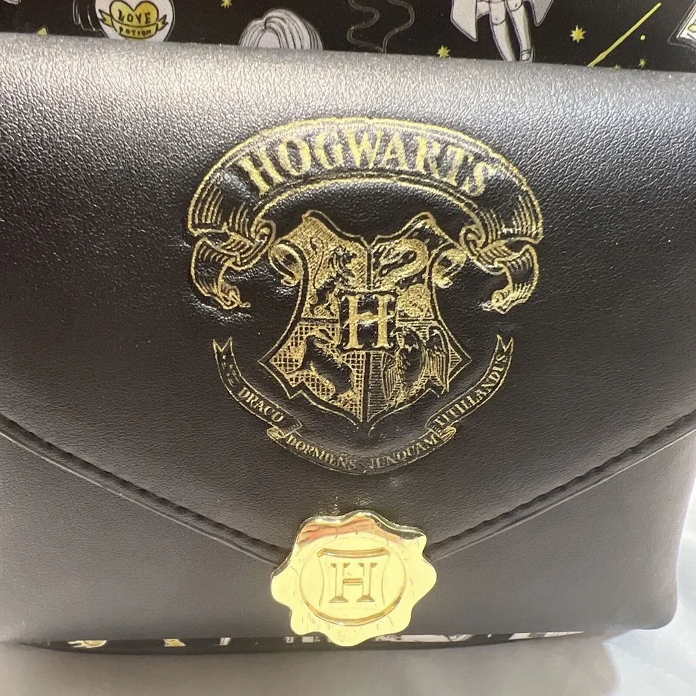 Loungefly Harry Potter Magical Elements Mini‎ Backpack - Black/Gold/White